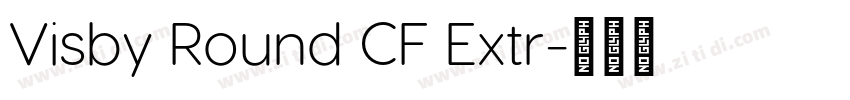 Visby Round CF Extr字体转换